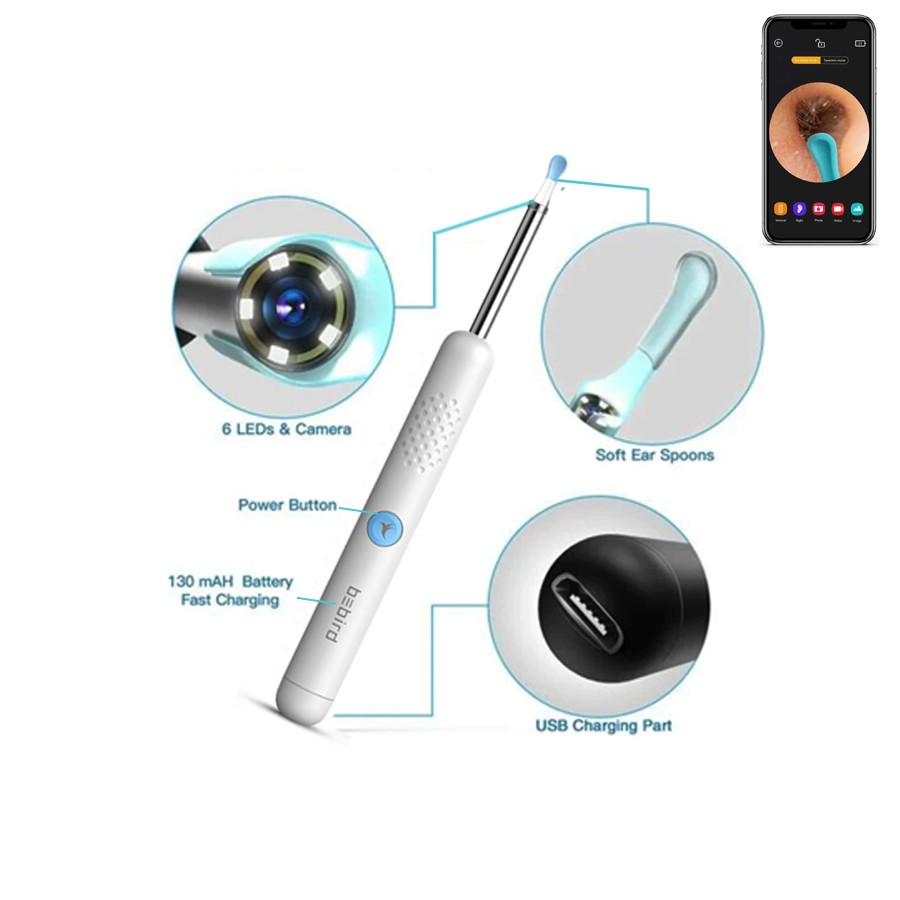 Mi Bebird Smart Earwax Removal Tool R1 (White, Version 2)