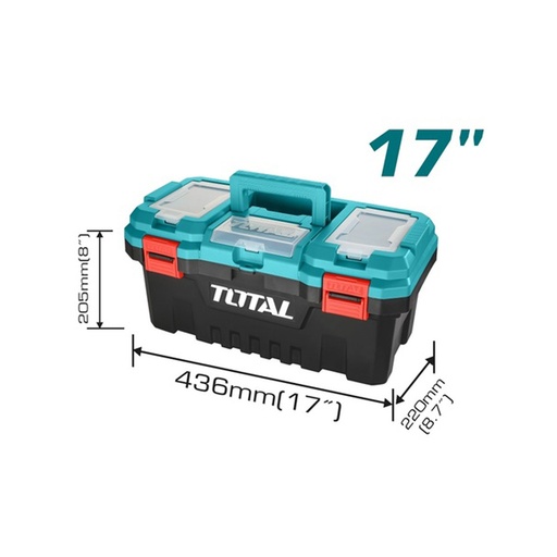 [6941639850564] TOTAL Plastic Tool Box (436*205*220) TPBX0171 (POB-TOT-TPBX0171)