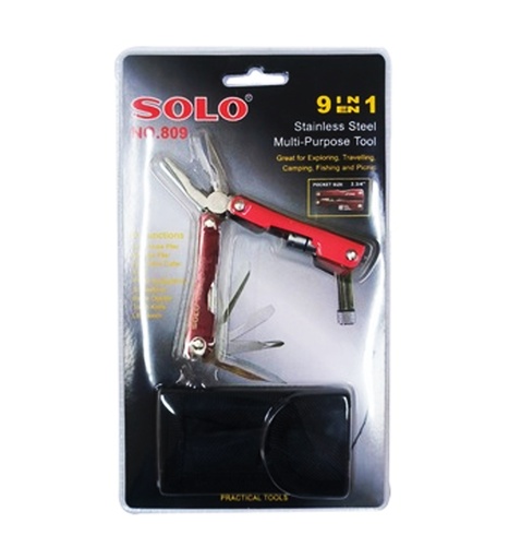 [8852198251519] SOLO 9 IN 1 StainLess Steel Multi-Purpose Tool (Thailand)